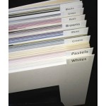 Mat board Colour samples 132 Mat board colour samples Large.  Peterboro Whitecore Vantage